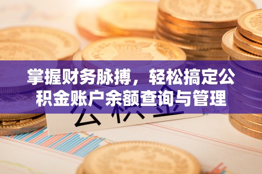 大连掌握财务脉搏，轻松搞定公积金账户余额查询与管理