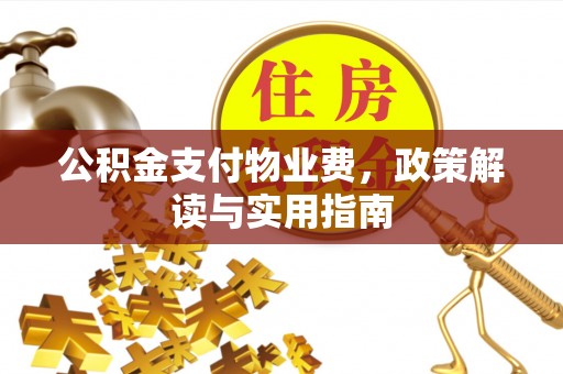 大连公积金支付物业费，政策解读与实用指南